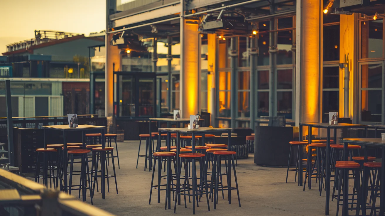 Groupe de collègues réunis lors d'un afterwork d'entreprise