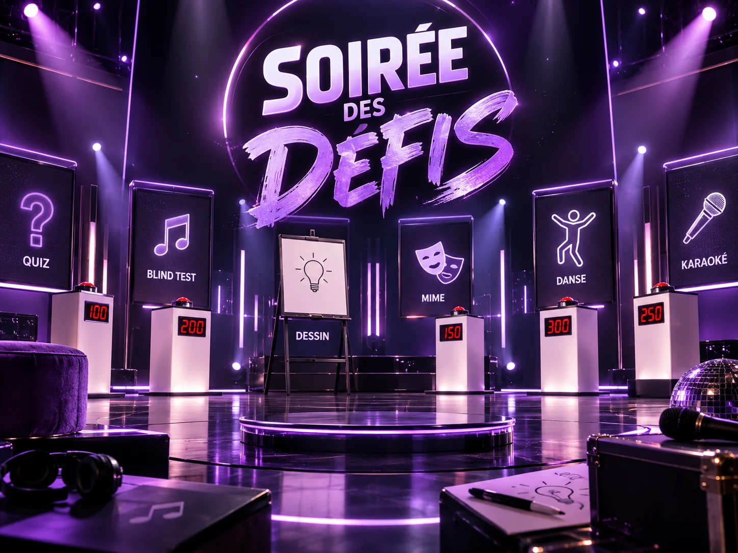 Soirée des Défis, le multi-jeux TV