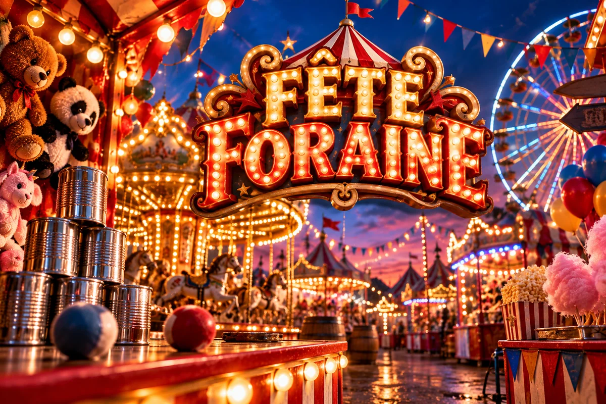 Fête foraine, les stands de l'enfance