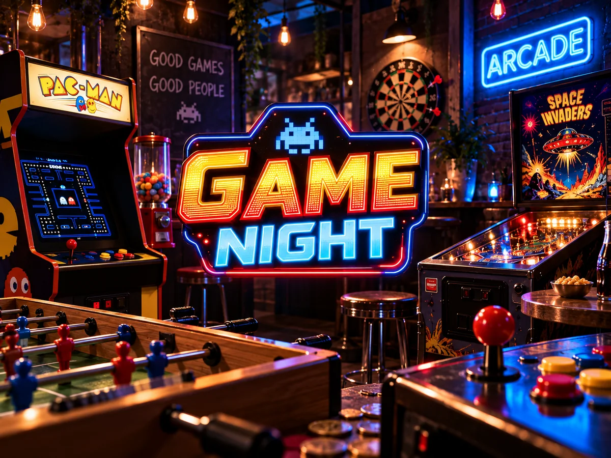 Game Night, la salle d'arcade