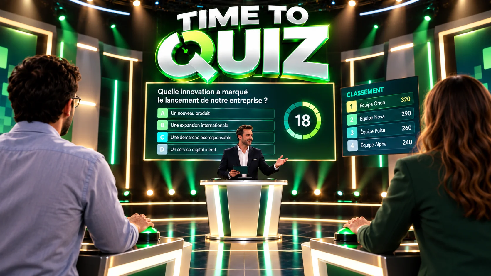 Time to Quiz, le plateau à buzzers