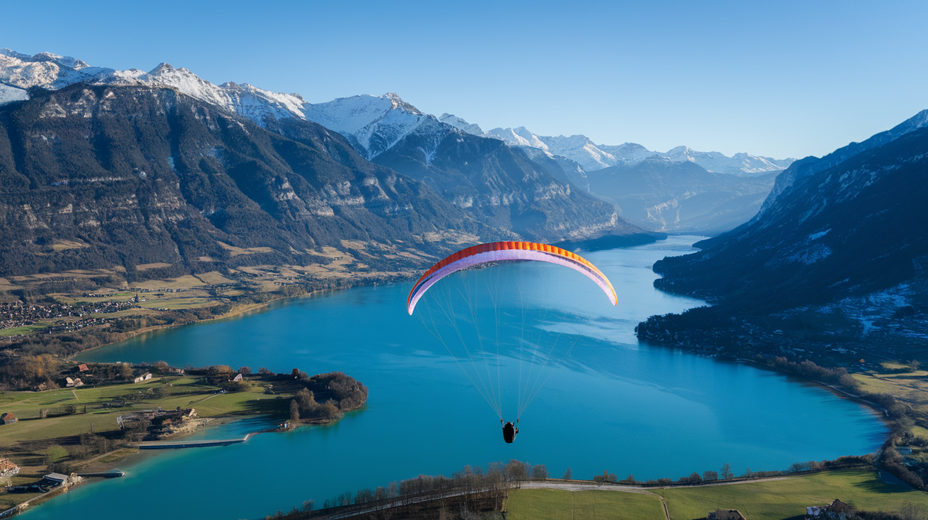 Parapente biplace en groupe