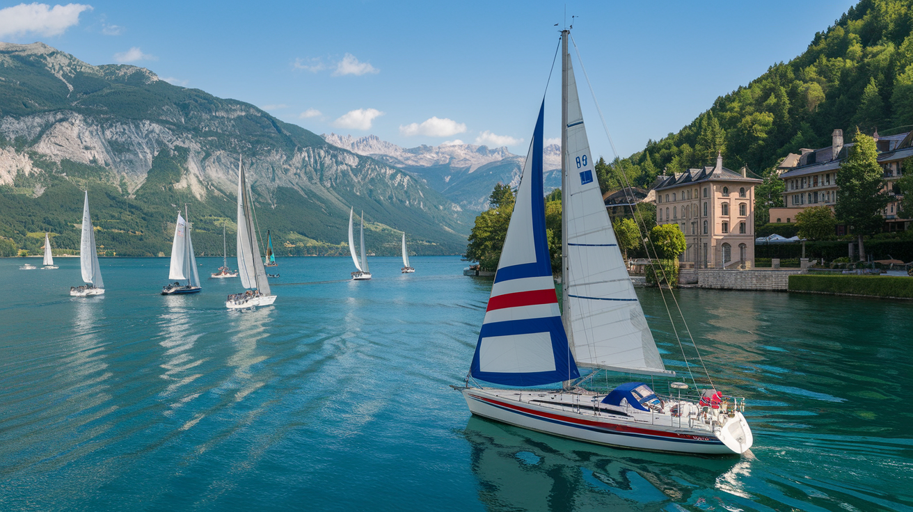 Régate & voile sur le lac