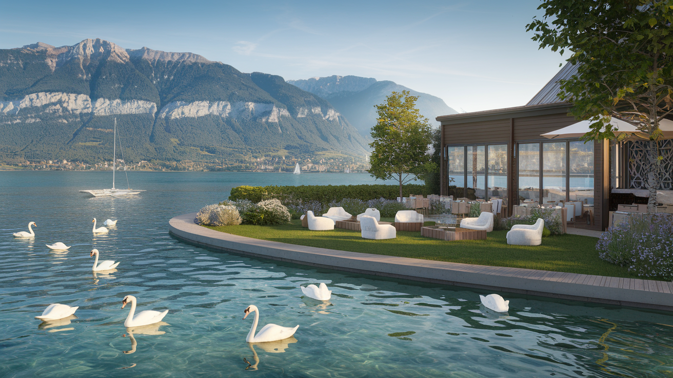 Dîner sur le lac d'Annecy