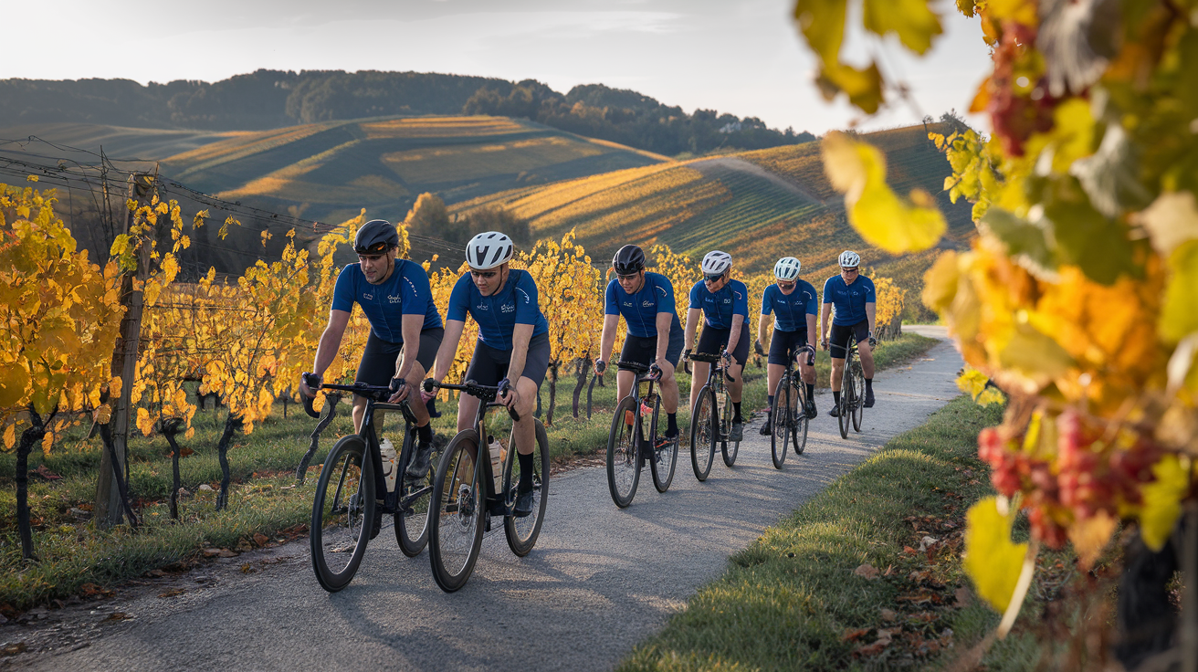 Vélo dans les Vignes