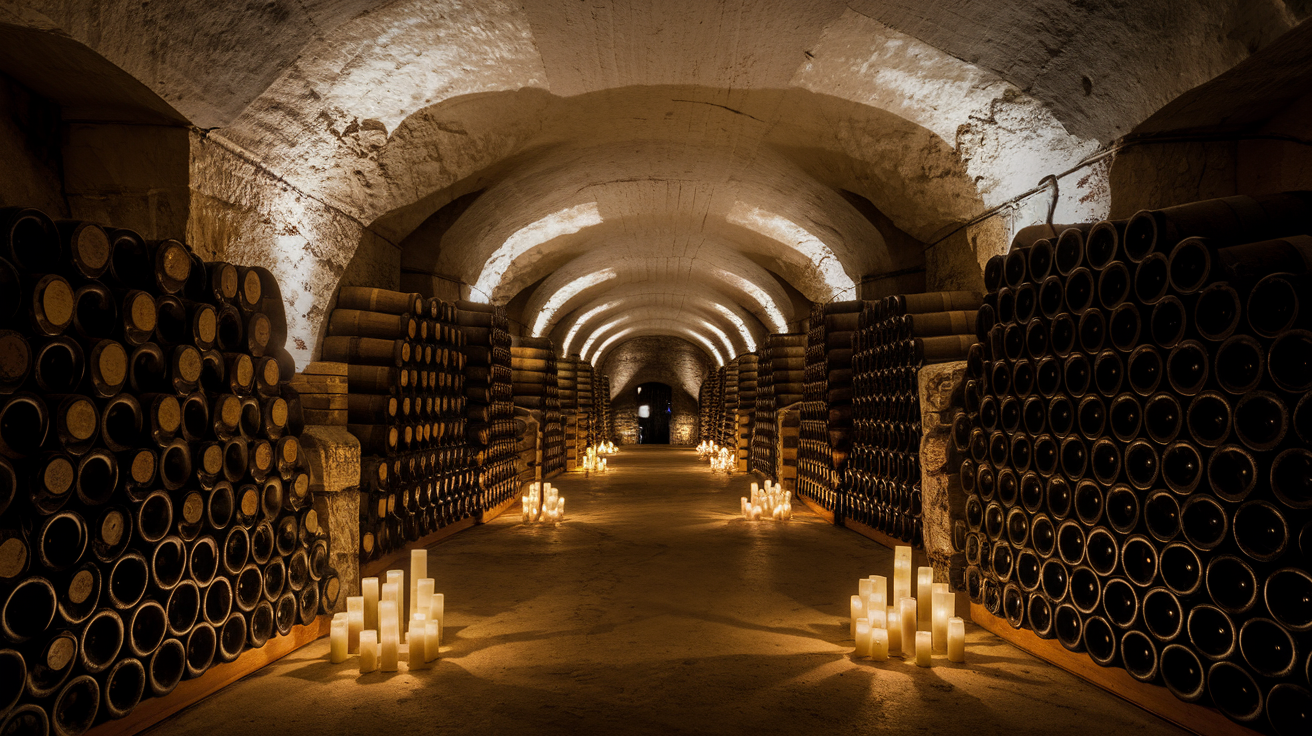 Exploration des caves de craie